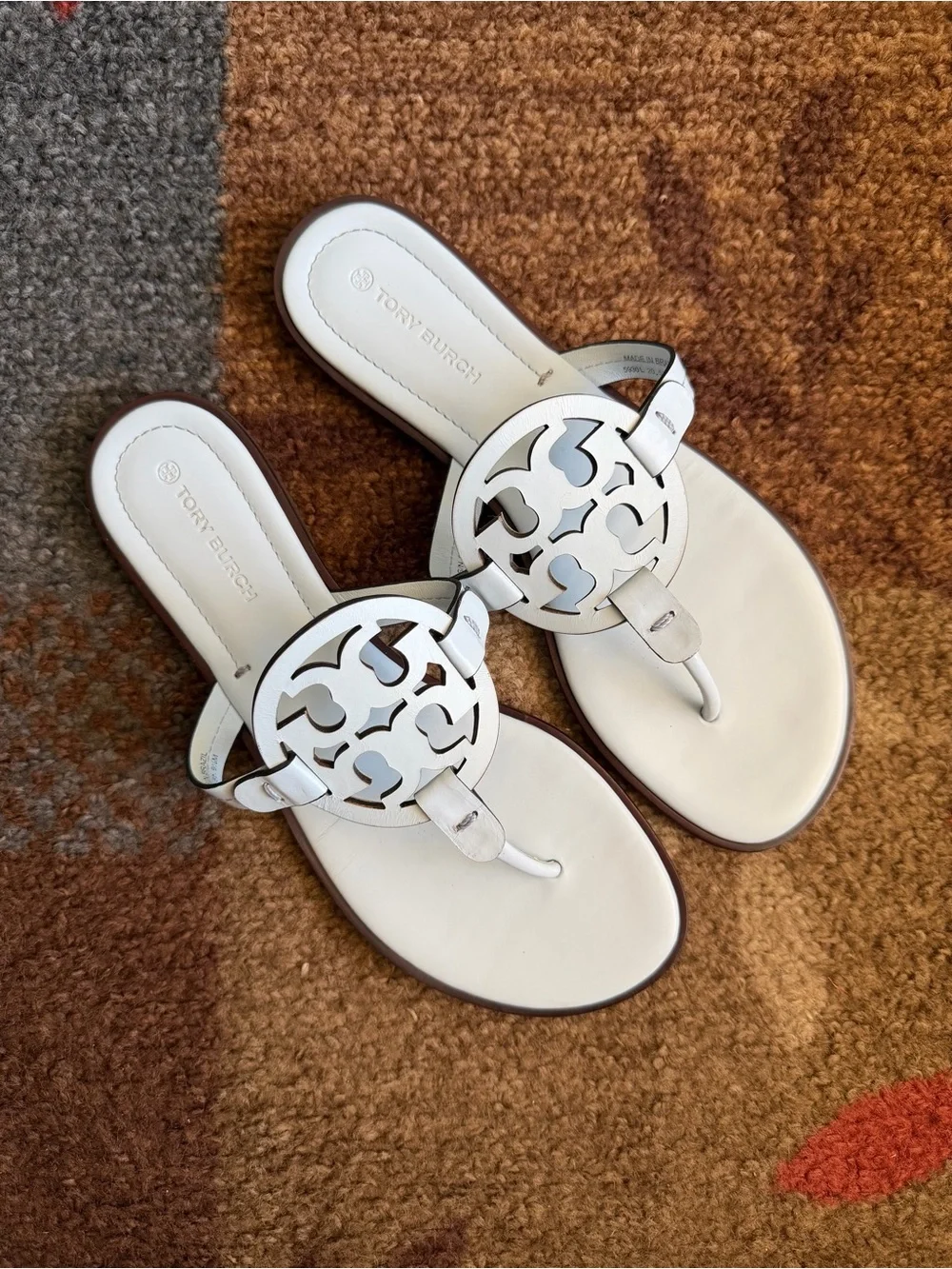 Tory Burch Spring Blue Miller Welt Calf Leather Sandal